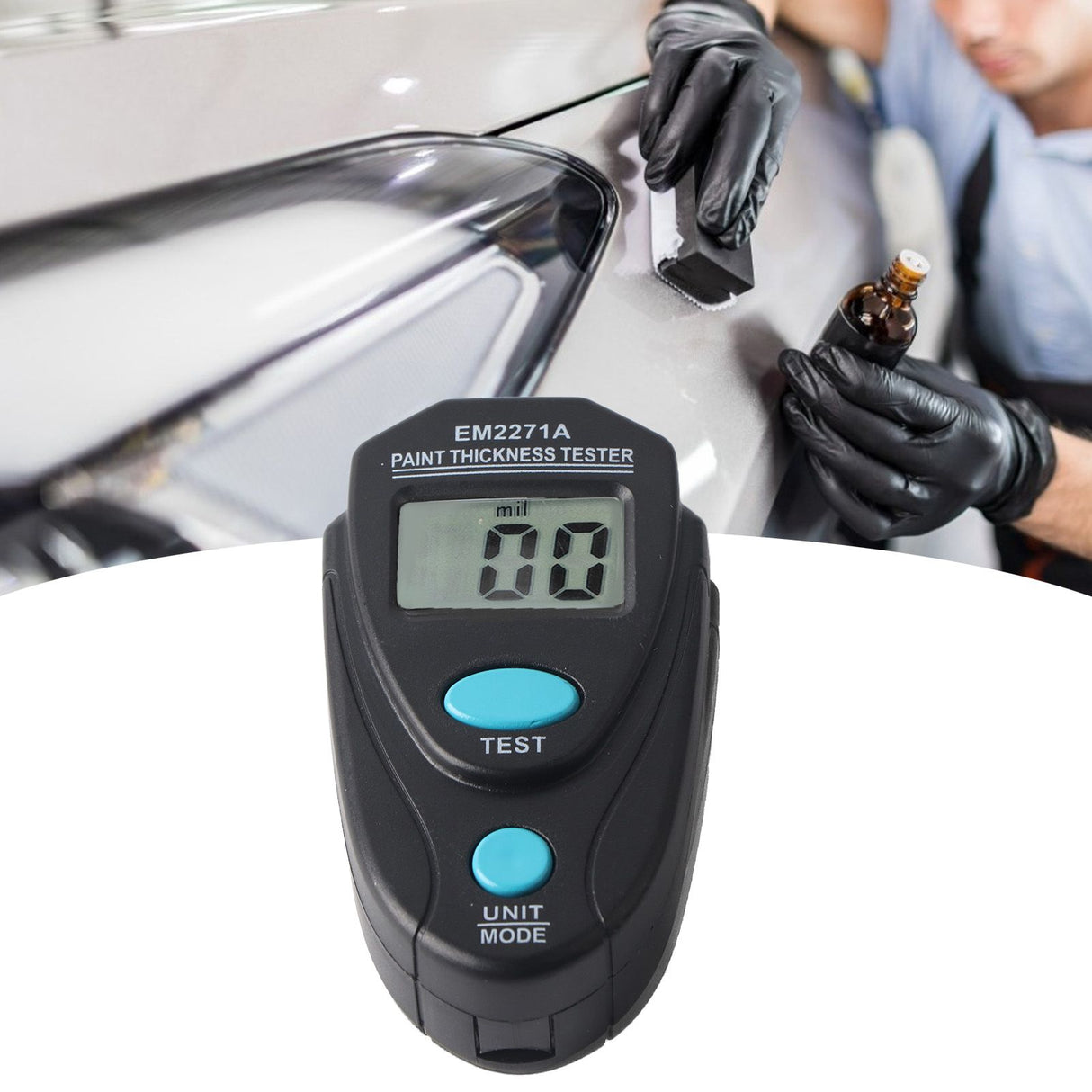 Digital Thickness Tester Micro Thickness Meter for Automotive Coating Paint Thickness MeasurementEM2271A