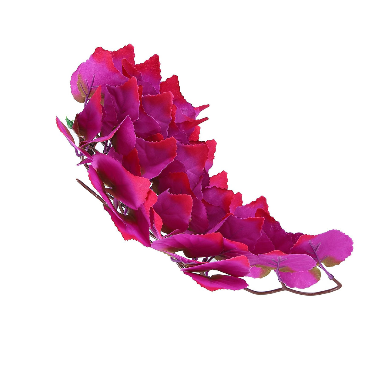 Artificial Reptile Plants Lifelike Plastic Plant Hanging Leaves Decoration with Suction Cup for Reptiles Terrarium Fish TankT-1034J1