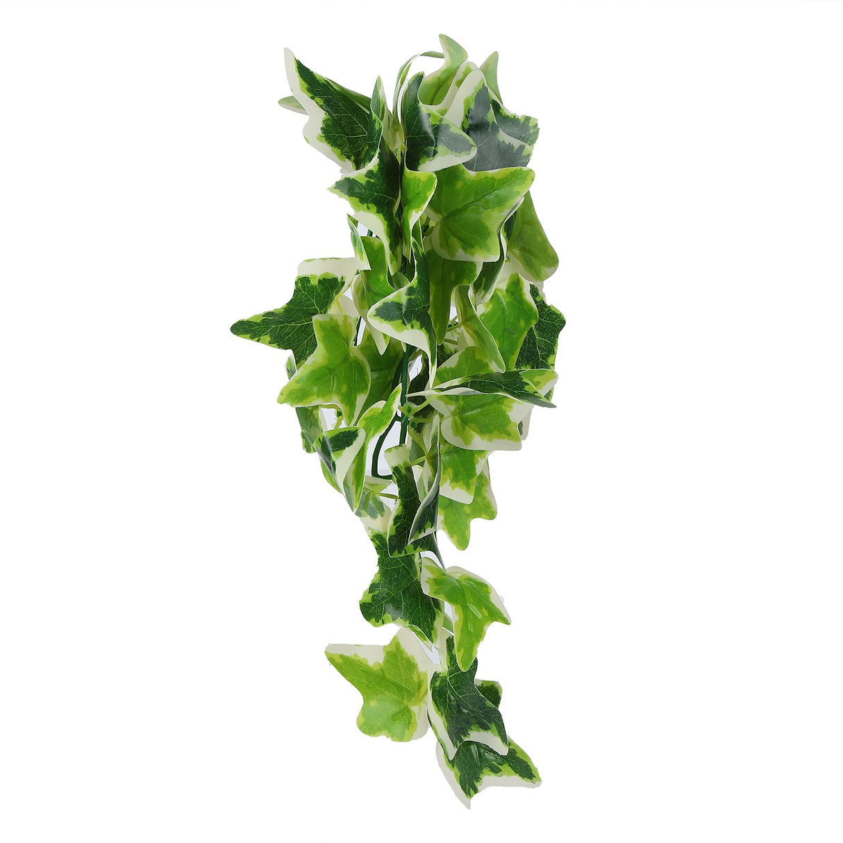 Artificial Reptile Plants Lifelike Plastic Plant Hanging Leaves Decoration with Suction Cup for Reptiles Terrarium Fish TankStar Leaf Vine