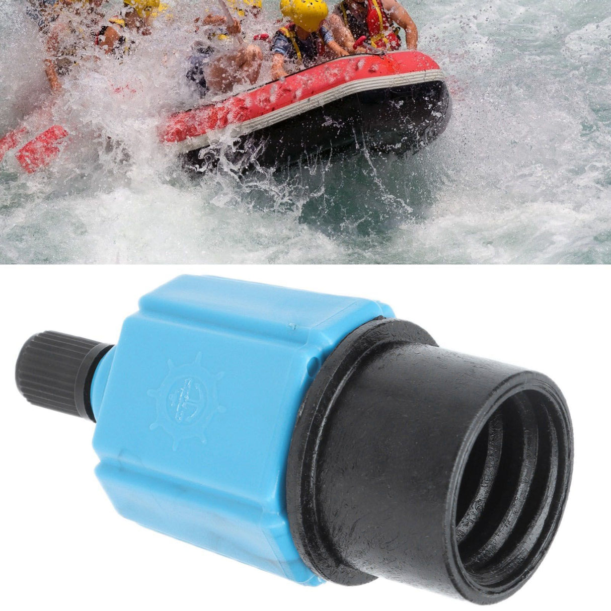Inflatable SUP Pump Adaptor Portable Multifunctional Air Valve Converter for Paddle Boards Canoes Rubber BoatsBlue