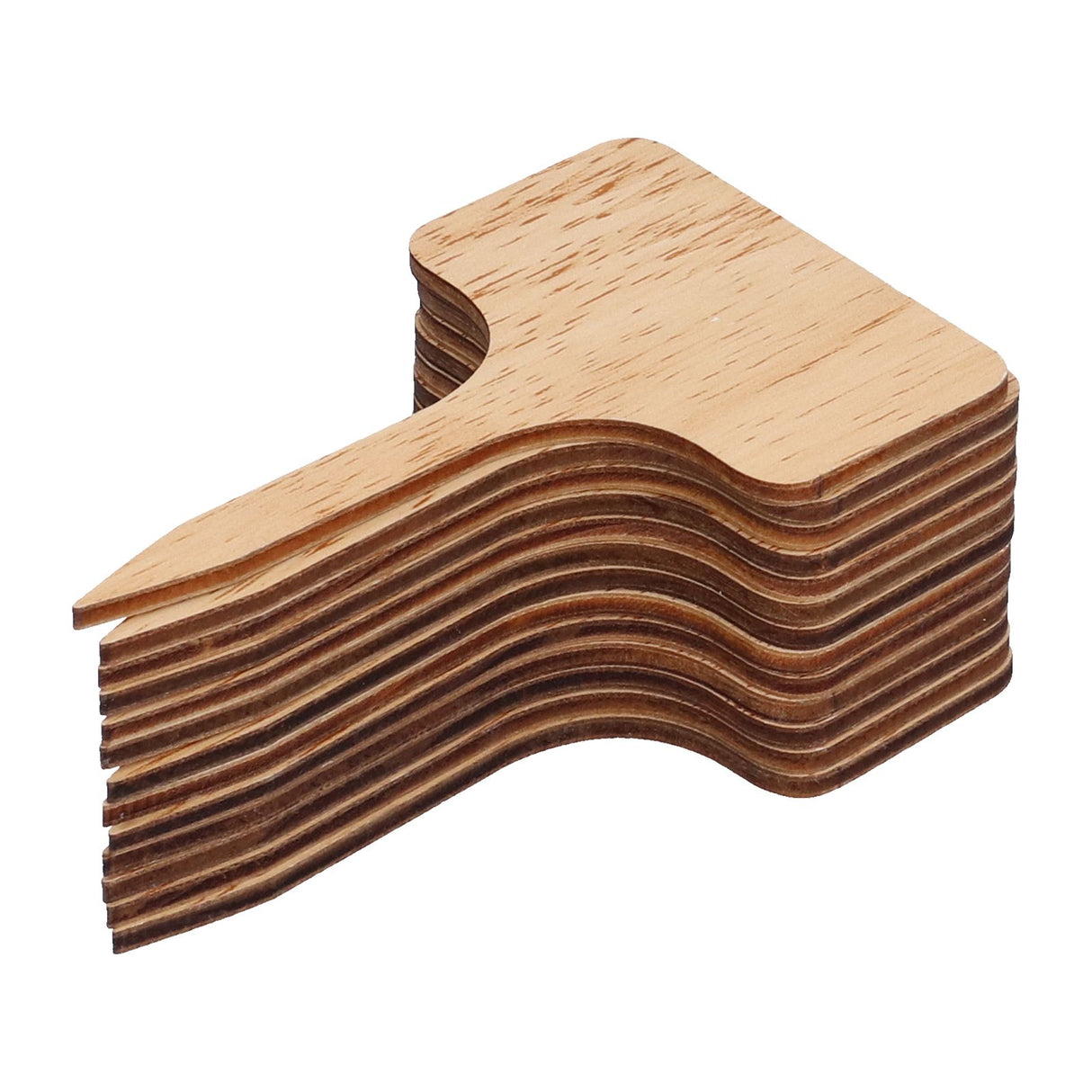 50PCS Bamboo Plant Labels T Type Wooden Plant Sign for Seed Potted Herbs Flowers Vegetables