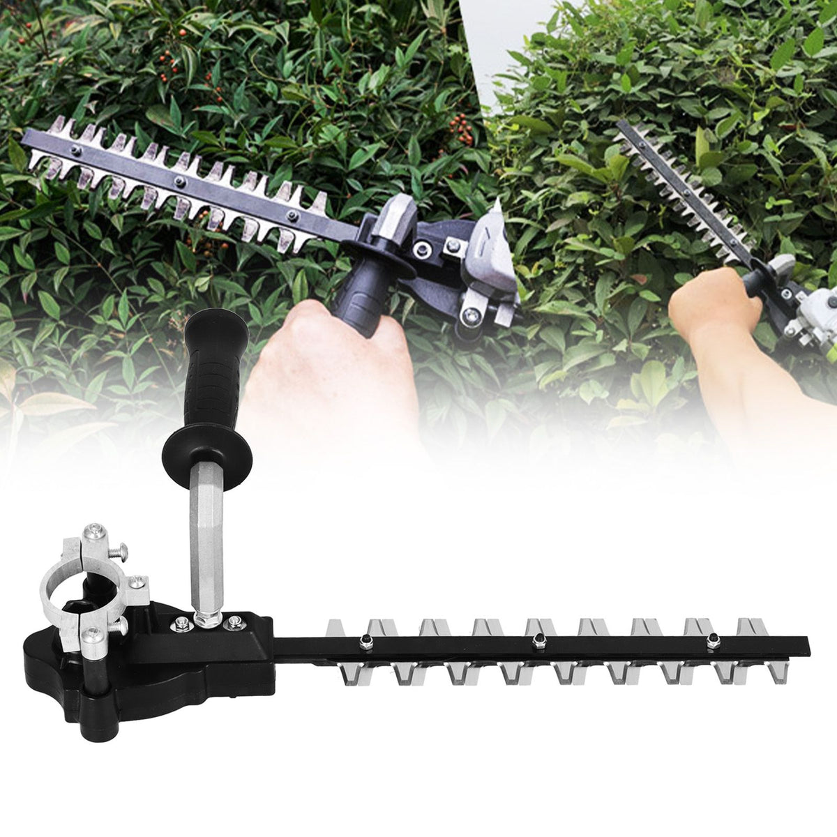 Dual Blades Hedge Trimmer Garden Handheld Electric Hedge Trimming Machine for M14 M10 Angle Grinder
