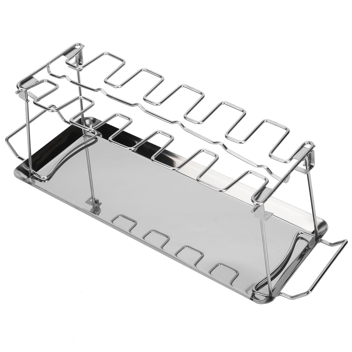Chicken Wing Leg Rack with Bakeware Vertical Chicken Leg Grill for Barbecue Accessories