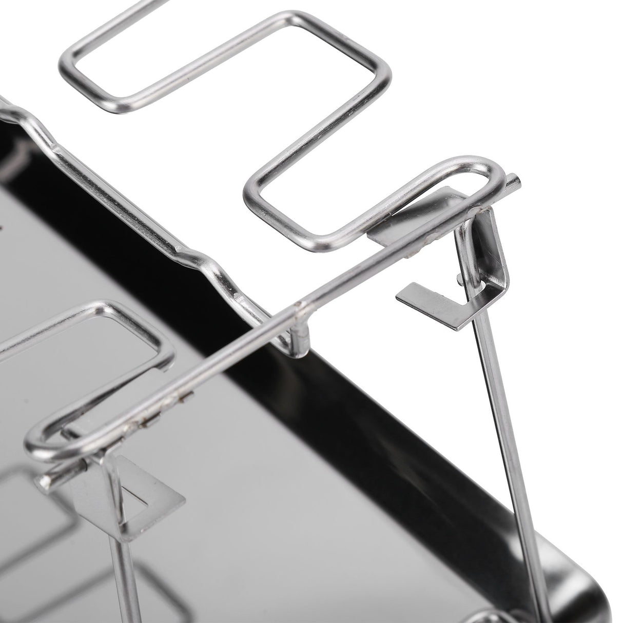 Chicken Wing Leg Rack with Bakeware Vertical Chicken Leg Grill for Barbecue Accessories
