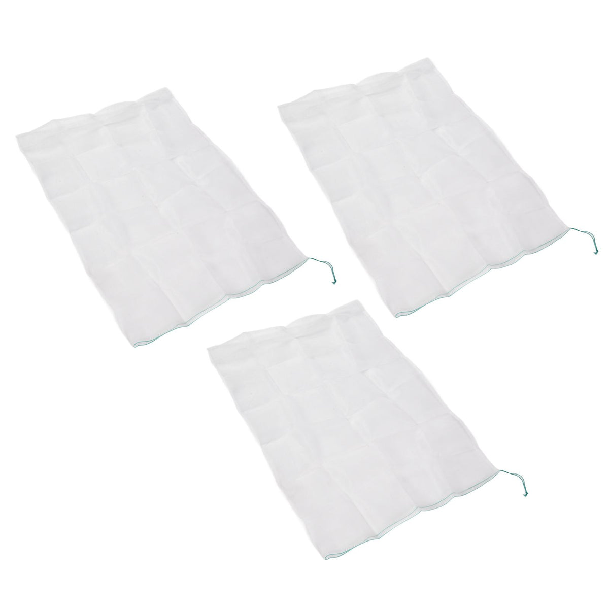 3Pcs Garden Plant Netting with Green Drawstring Potted Plant Fruit Tree Protector Insect Birds Prevention105x140cm / 41.3x55.1in