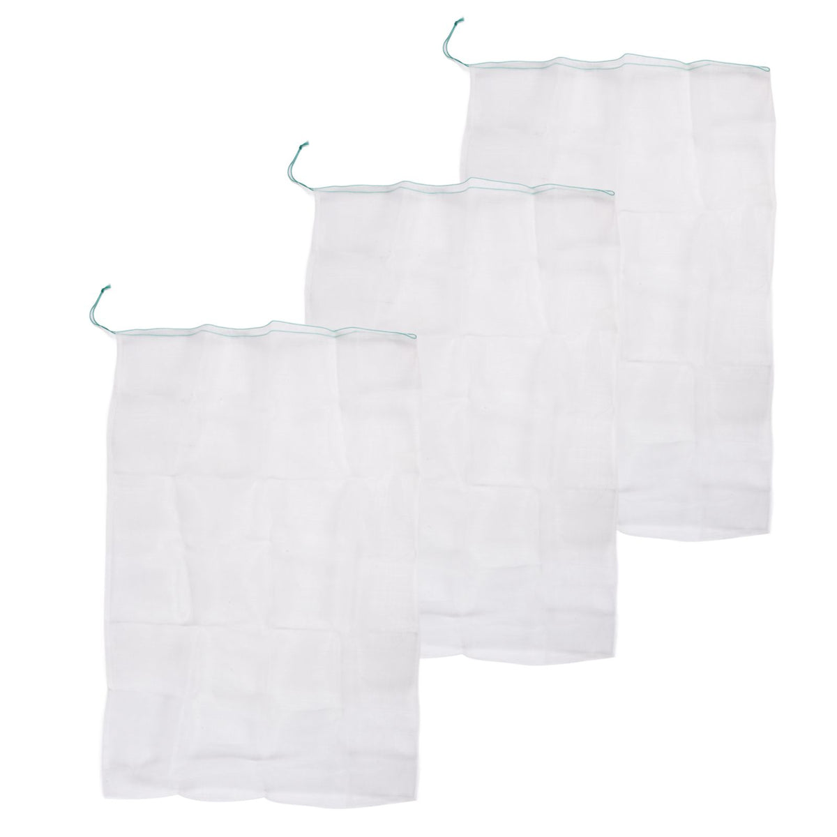 3Pcs Garden Plant Netting with Green Drawstring Potted Plant Fruit Tree Protector Insect Birds Prevention105x140cm / 41.3x55.1in
