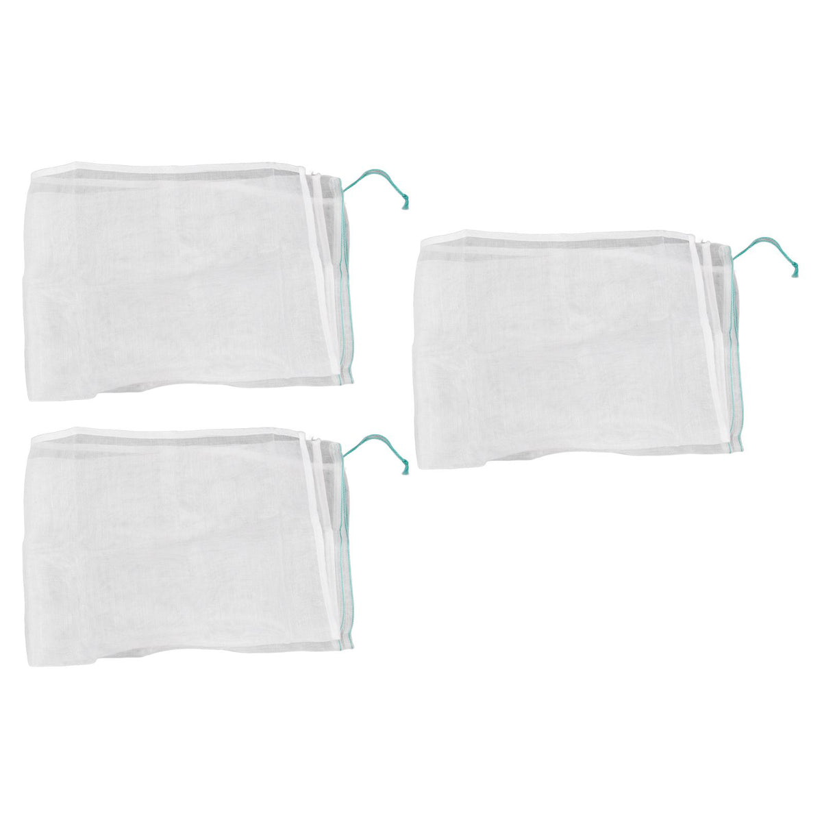 3Pcs Garden Plant Netting with Green Drawstring Potted Plant Fruit Tree Protector Insect Birds Prevention105x140cm / 41.3x55.1in