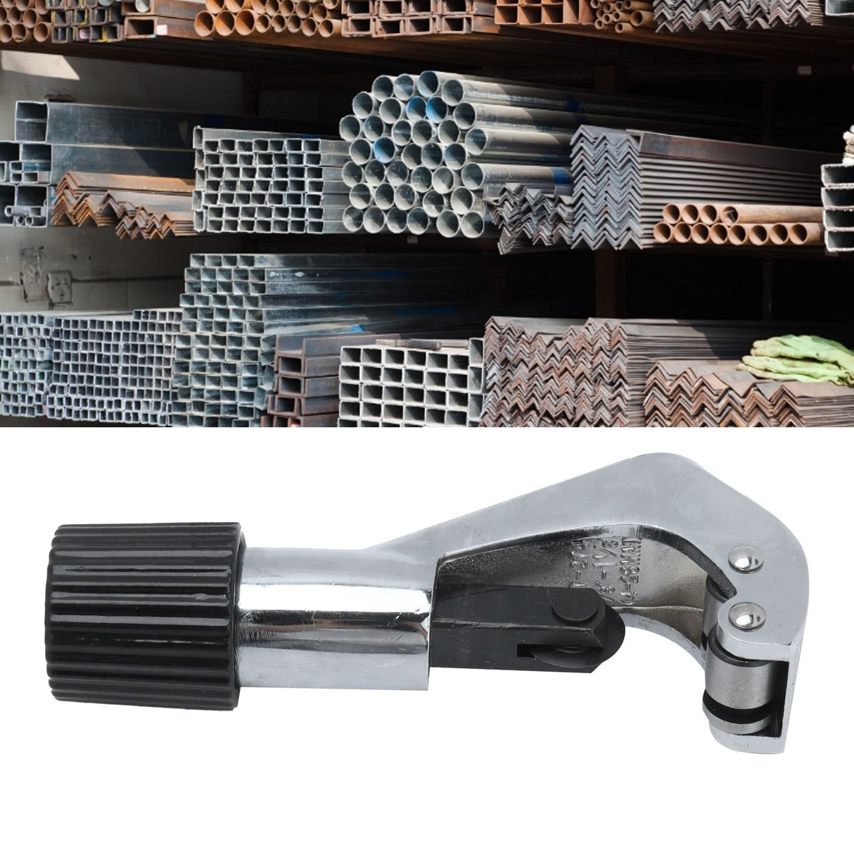 Pipe Cutter Aluminum Alloy Tubing Cutter 1/8in-1-1/8in Mini Tube Cutter for Metal, Stainless Steel and Copper Pipe