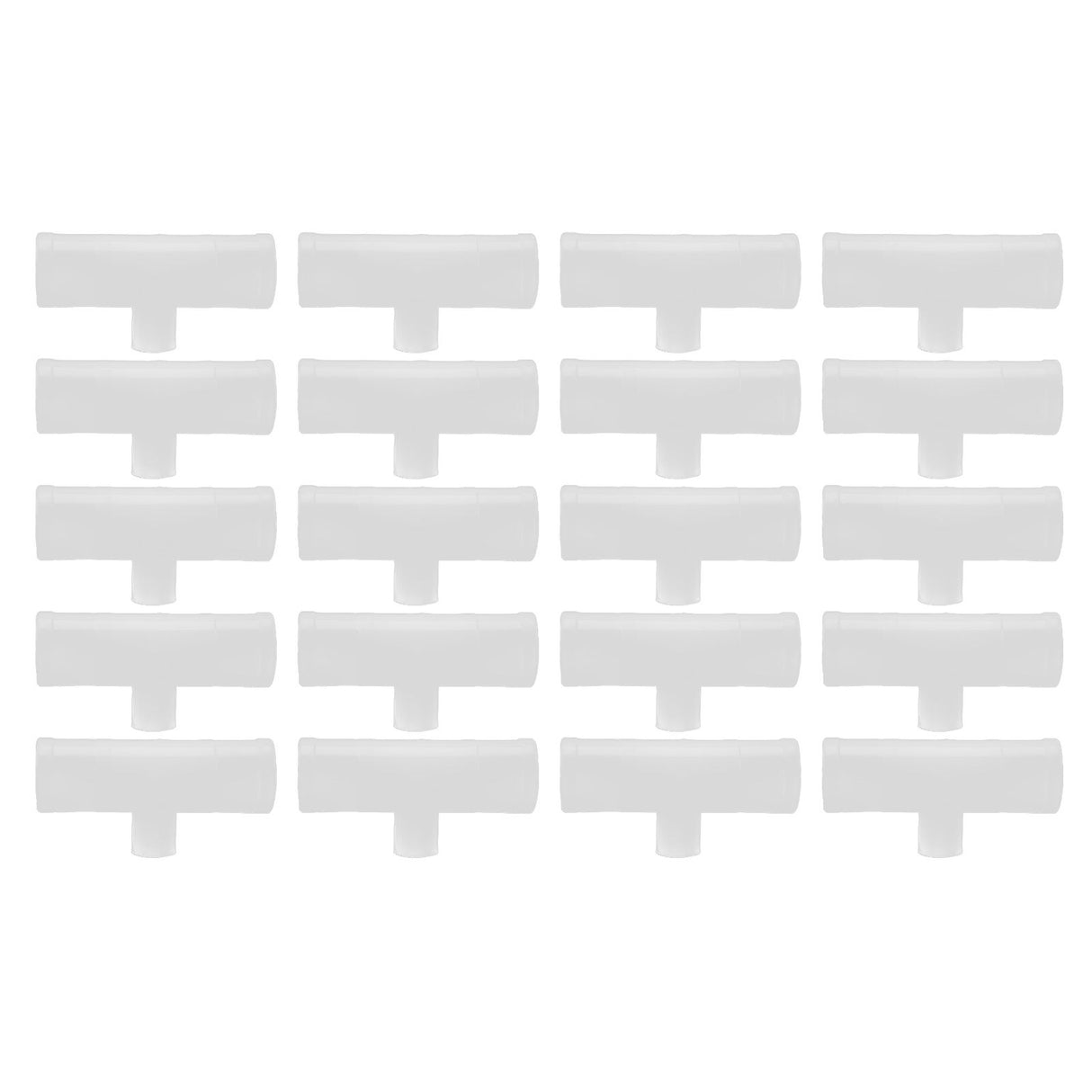 20Pcs Chicken Tee Tube Durable Leak Proof Drill Free Chicken Waterer Tee Fitting for Breeding IndustryG1/2 Tee Tube