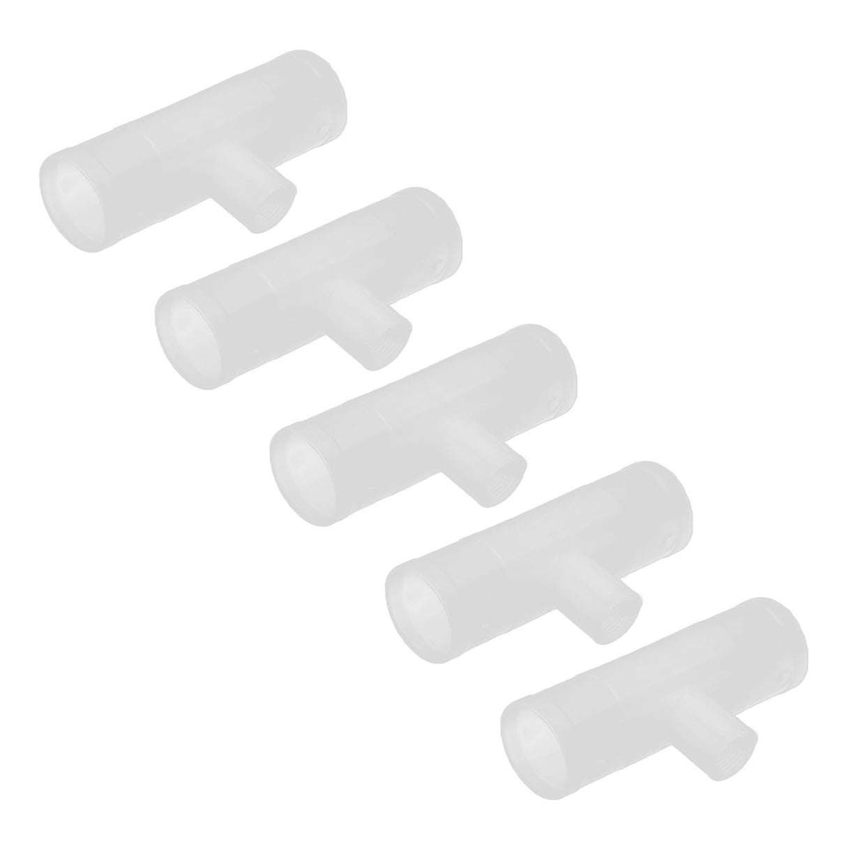 20Pcs Chicken Tee Tube Durable Leak Proof Drill Free Chicken Waterer Tee Fitting for Breeding IndustryG1/2 Tee Tube
