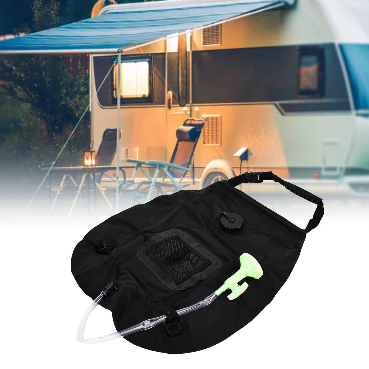 Shower Bag Retractable Non Toxic Environmentally Friendly High Bearing Portable Solar Shower Bag for Camping Travel