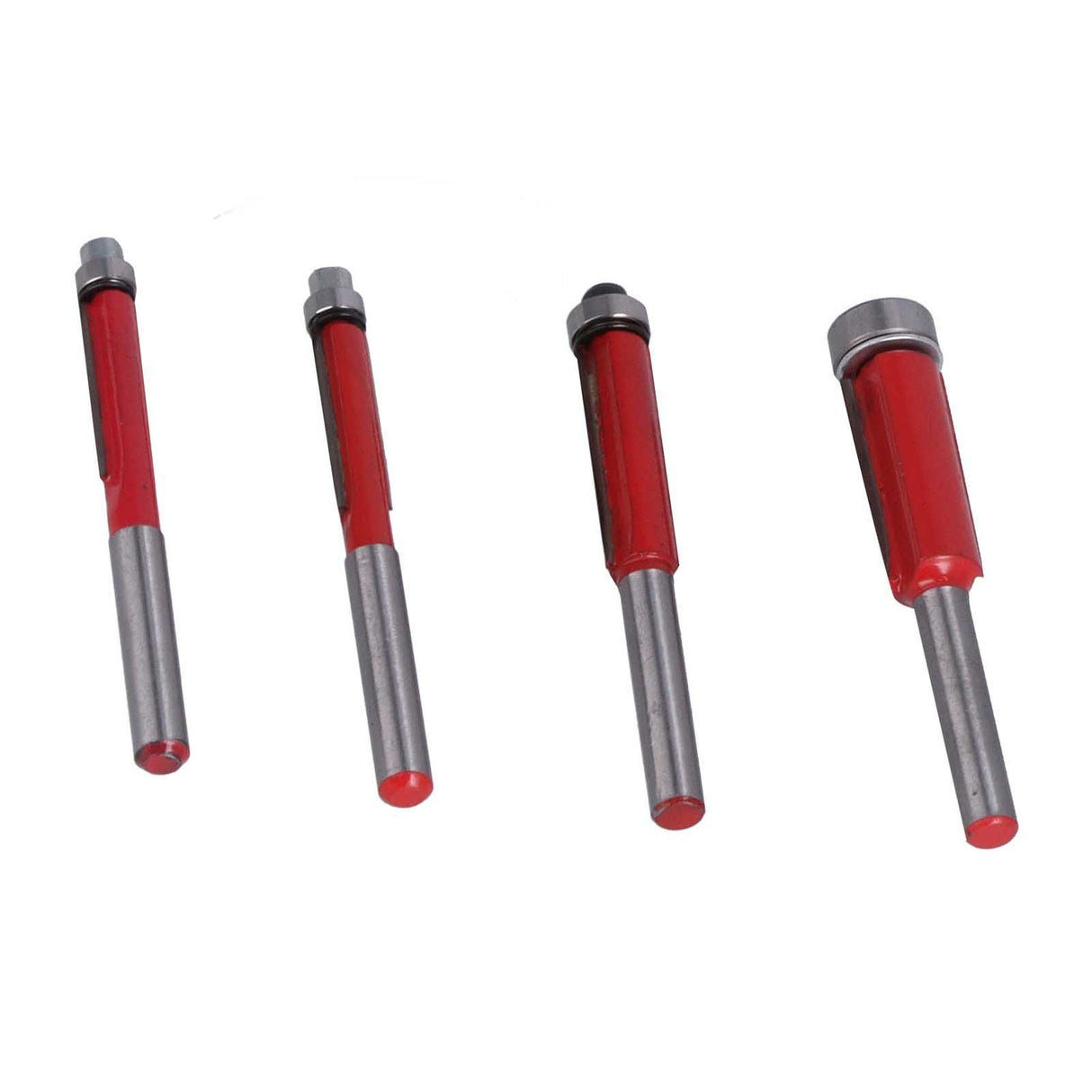 4Pcs/Set Woodworking Trimming Cutter Head with Bearing Straight Knife Woodworker Tool