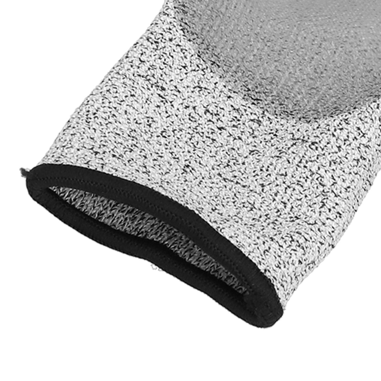 2 Pair Gray Cut Resistant Gloves Level 5 Protection HPPE Dipped Gloves for Gardening Outdoor