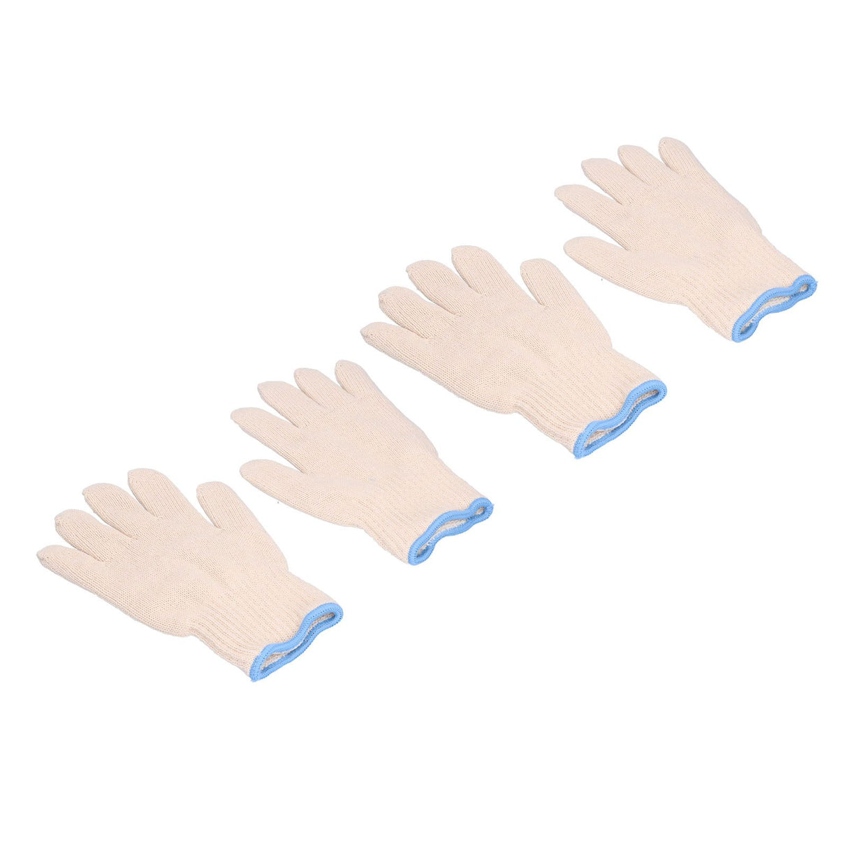 2 Pairs Thermal Insulated Gloves 300℃ Heat Resistant Non Slip Anti Scalding Mitts for BBQ Oven