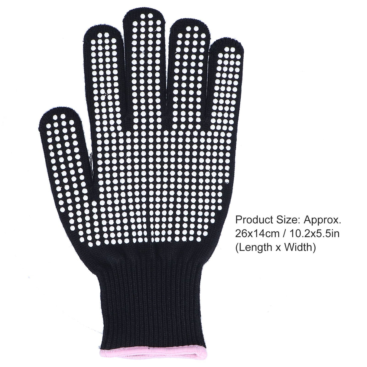 4Pcs Heat Resistant Gloves High Temperature Resistant Anti Scalding Mitts with Silicone BumpsWhite Silicone Pink Edge