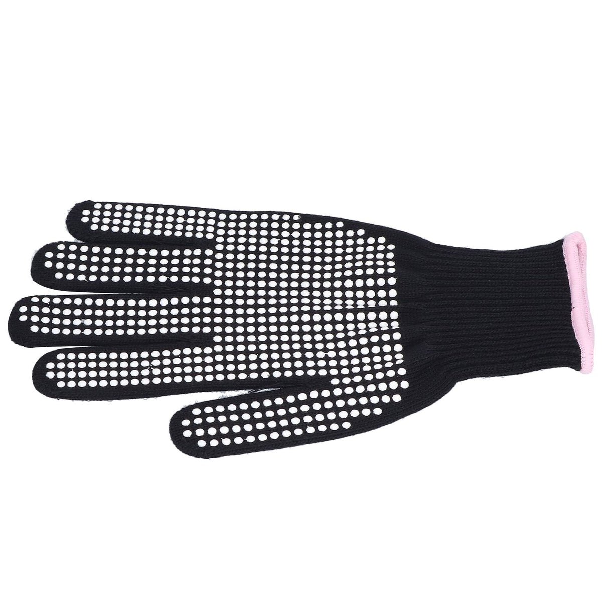 4Pcs Heat Resistant Gloves High Temperature Resistant Anti Scalding Mitts with Silicone BumpsWhite Silicone Pink Edge