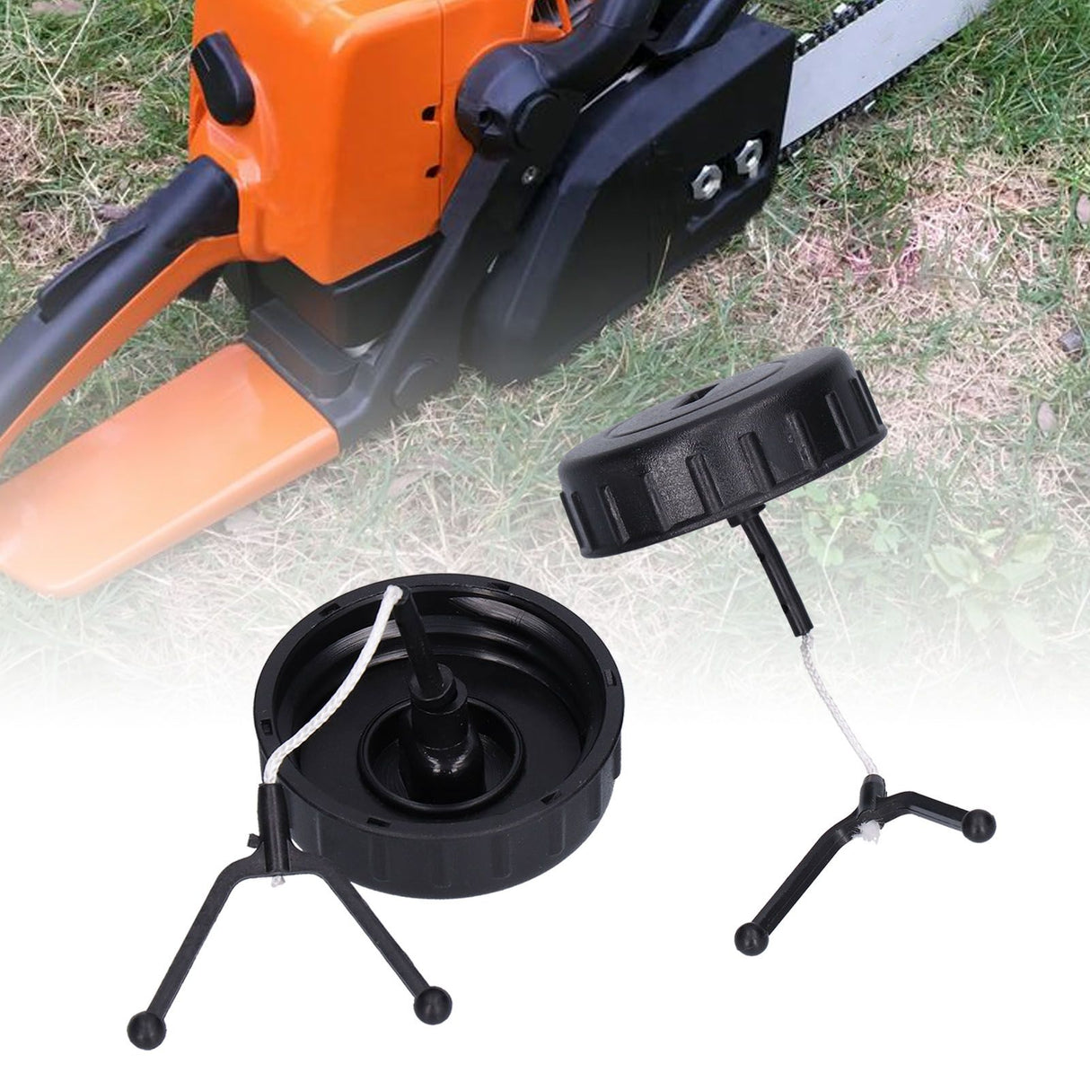 2PCS Oil Cap Fuel Tank Cap Oil Filter Cover for Stihl 017 018 MS170 MS180 1130 350 0500 Chainsaw