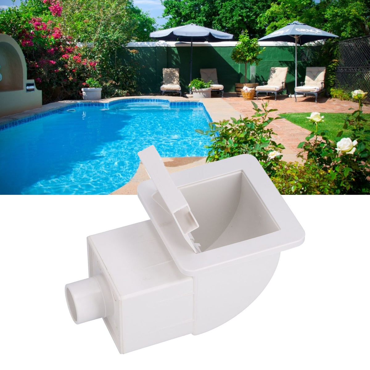 1.5in Skimmer Kit for Above Ground Swimming Pool Sewage Device Swimming Pool Cleaning Skimmer Equipment