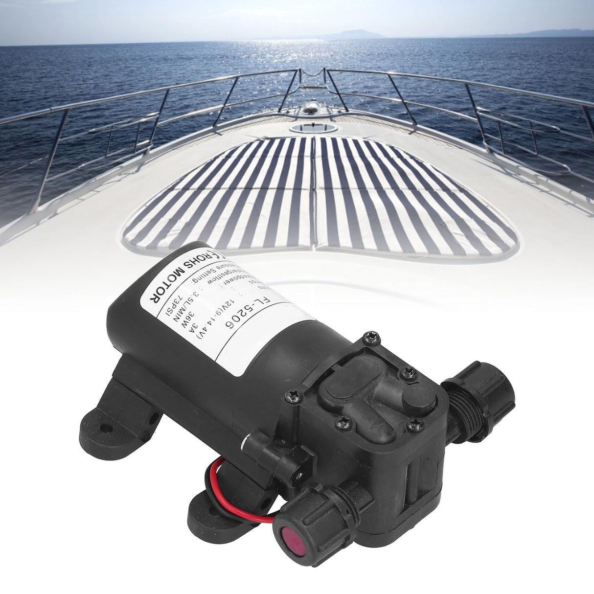 12V 36W Diaphragm Pump Double Thread Mini High Pressure DC Water Pump for Agricultural Sprayer