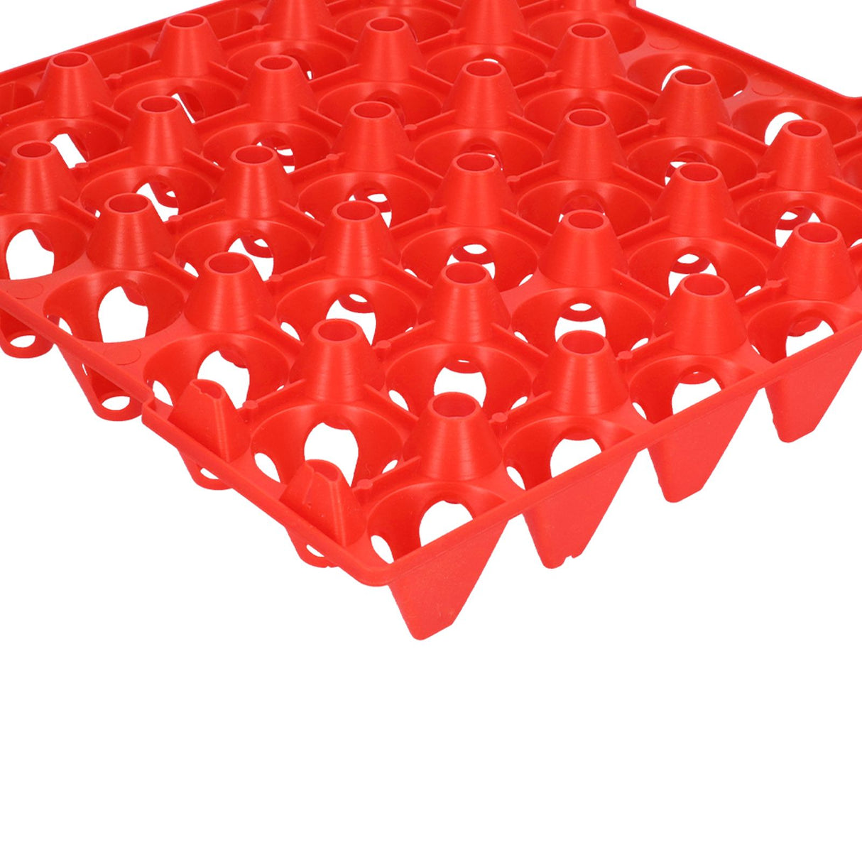 5PCS Plastic Egg Flats 30 Cell Egg Crates Holder Tray for Storage Transportation Home Farm SuppliesRed
