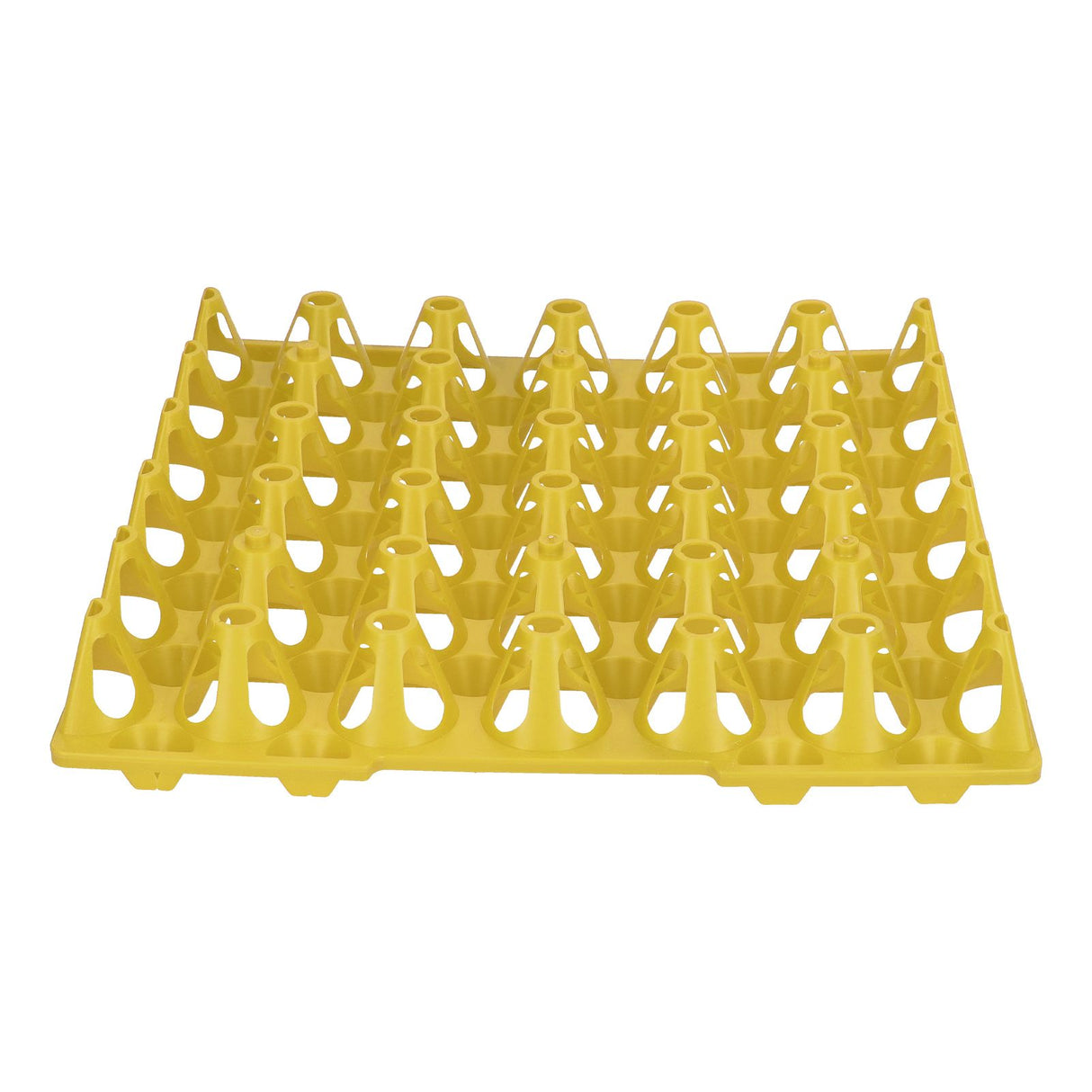 5PCS Plastic Egg Flats 30 Cell Egg Crates Holder Tray for Storage Transportation Home Farm SuppliesYellow