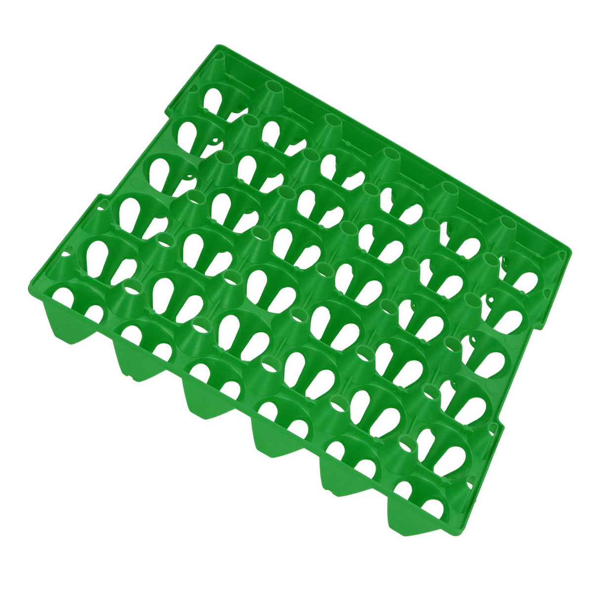 5PCS Plastic Egg Flats 30 Cell Egg Crates Holder Tray for Storage Transportation Home Farm SuppliesGreen