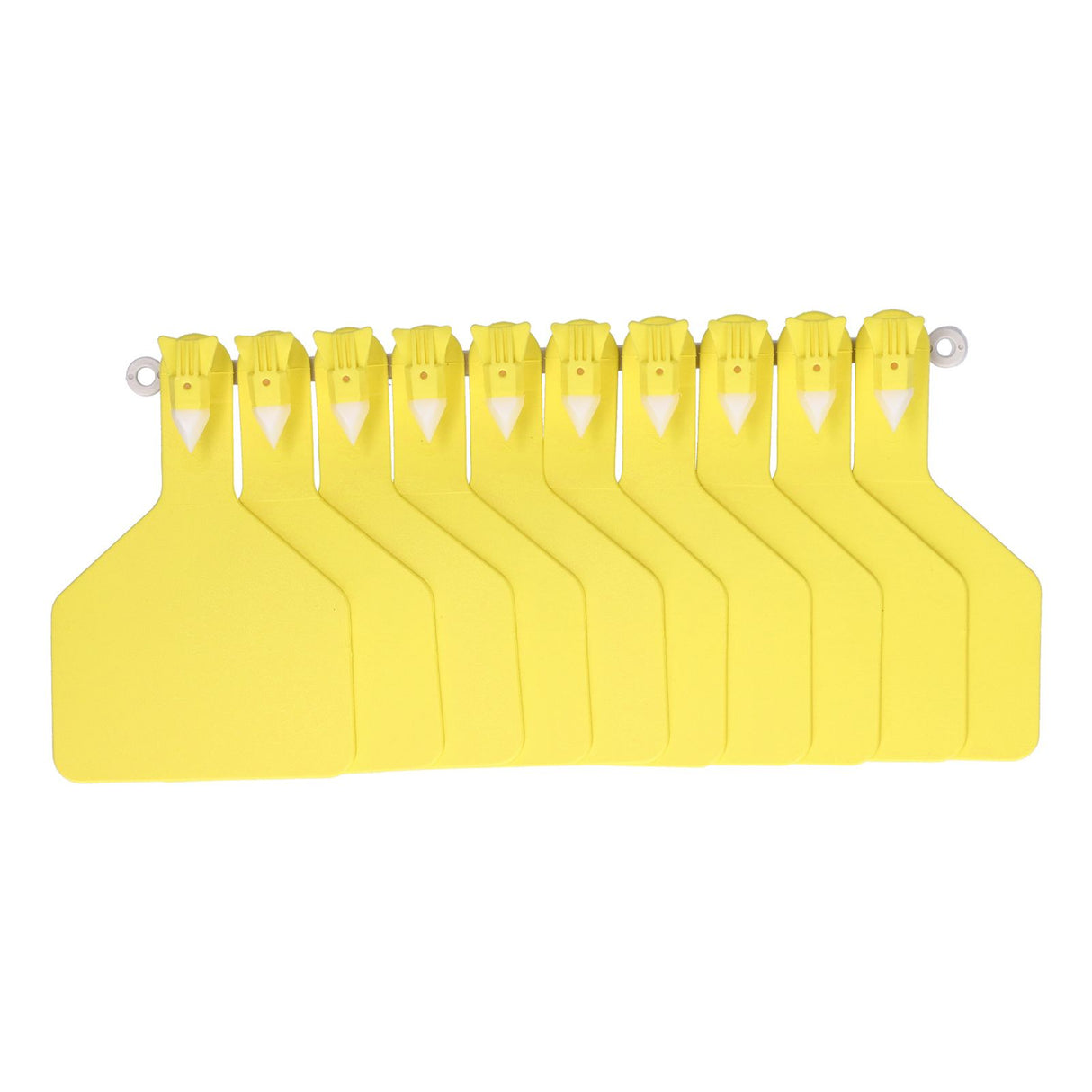 100Pcs Plastic Integrated Ear Tag Kit Livestock Farm Ear Label Tag for Cow Cattle Identification Yellow