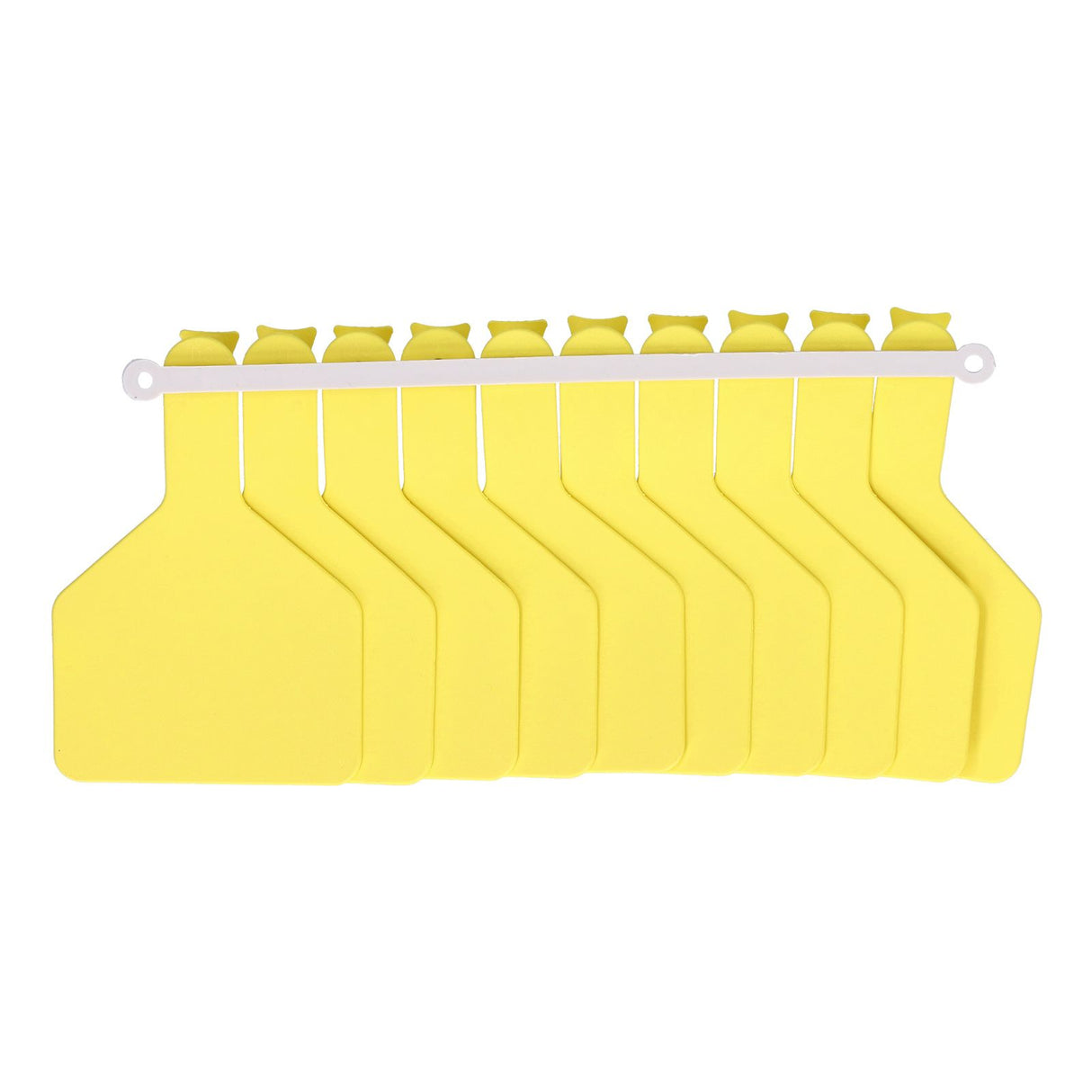 100Pcs Plastic Integrated Ear Tag Kit Livestock Farm Ear Label Tag for Cow Cattle Identification Yellow