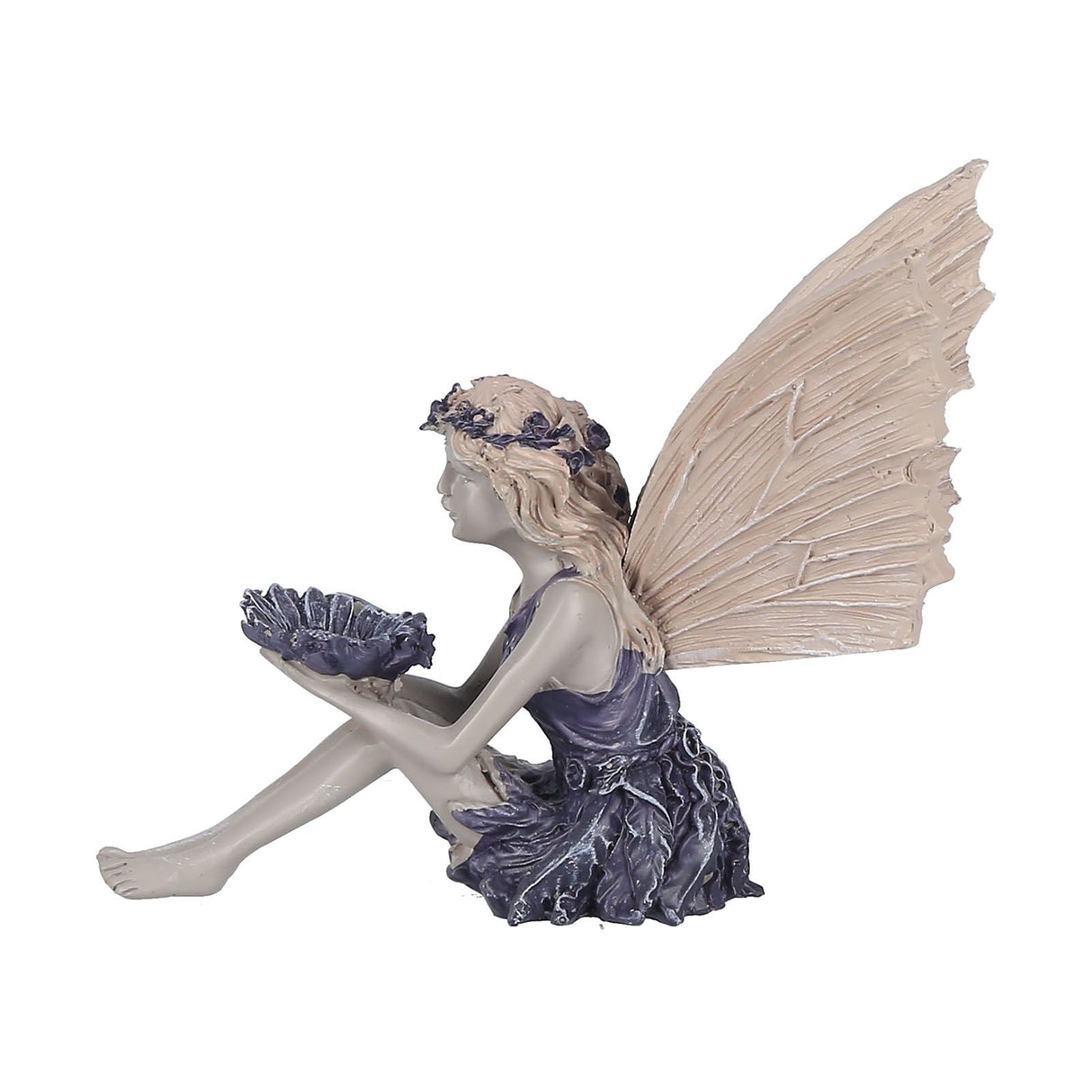 Sitting Fairy Statue Decorative Sunflower Fairy Ornament for Gardening Outdoor Home