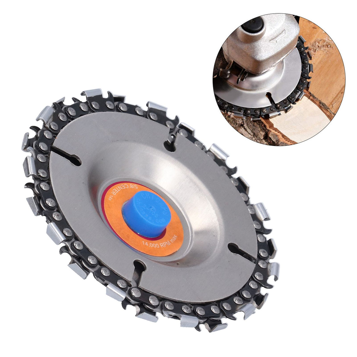 Wood Carving Disc Saw Disc Grinding Wheel Woodworking Shaping and Cutting Disk for 4in 22 Teeth Angle Grinder