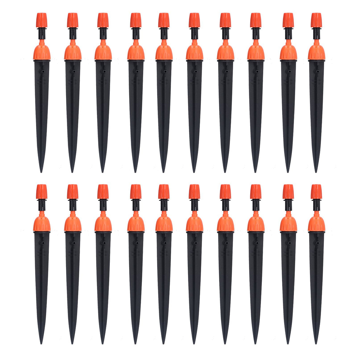 20 Set Multifunctional Spray Dripper Adjustable Irrigation Atomizing Sprinklers Drip Irrigation SystemOrange