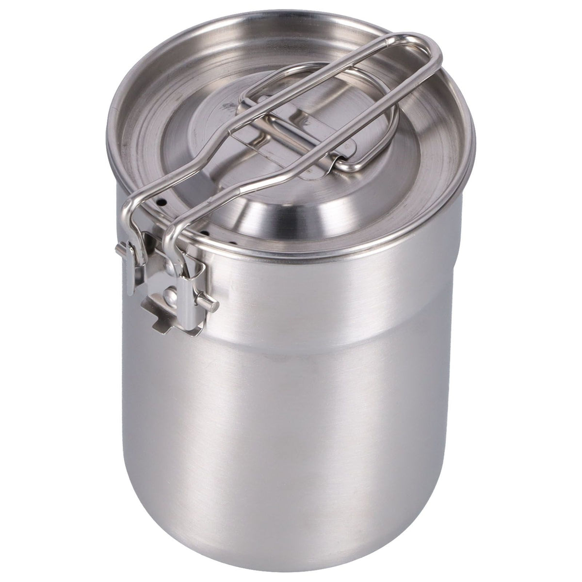 Outdoor Coffee Maker Cup 1L Camping Cooking Pot with Foldable Handle Lid for Hiking