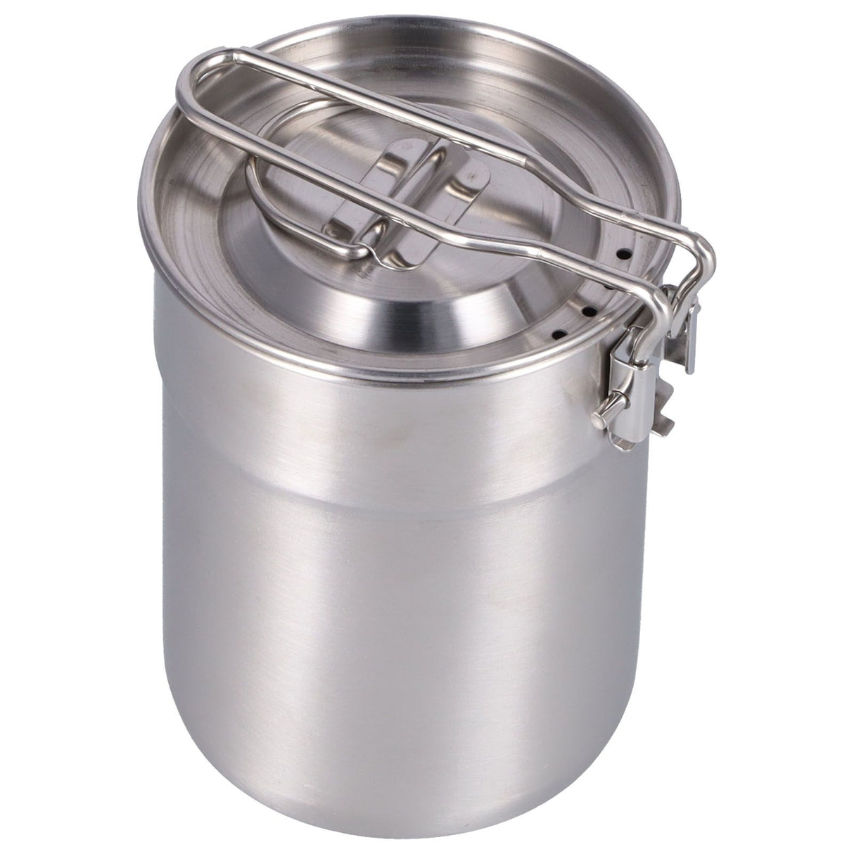 Outdoor Coffee Maker Cup 1L Camping Cooking Pot with Foldable Handle Lid for Hiking