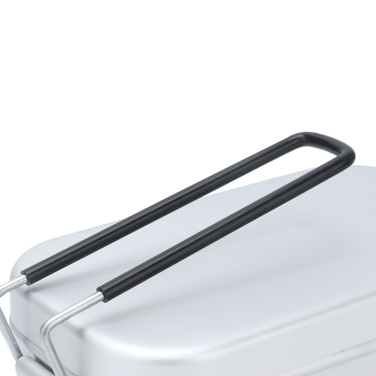 800ml Aluminum Lunch Box with Lid Rectangular Portable Bento Box for Outdoor Camping