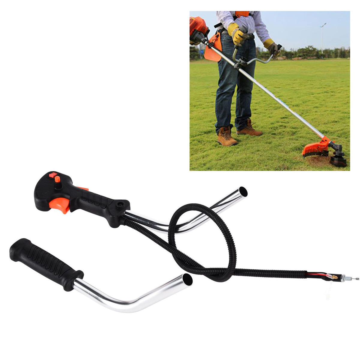 Handle Switch Tube Handle Switch Throttle Cable Lawn Mower Control Tool for Strimmer Brush Cutter