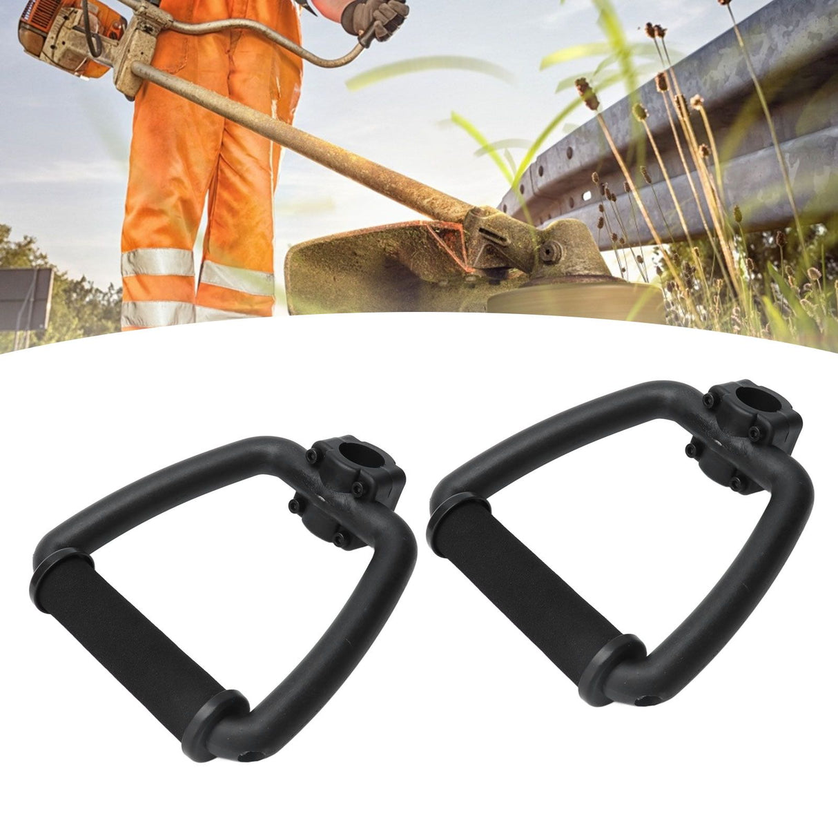 2Pcs Multifunctional Mower Handle Fit for GX35 HHT35S Lawn Mower Machine Hole Diameter 26mm
