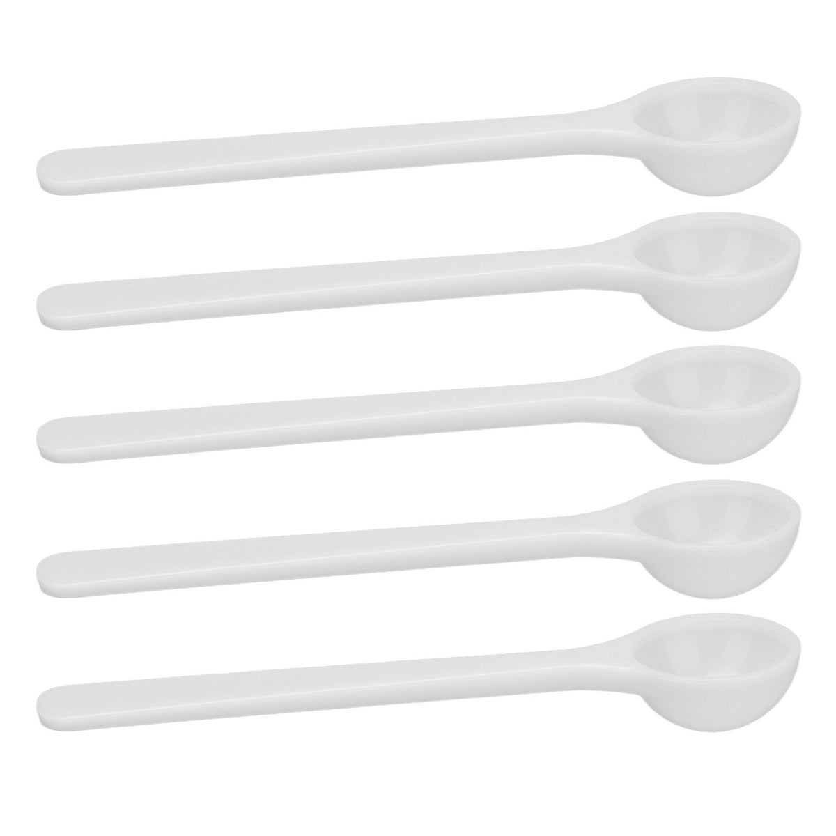 100Pcs Plastic Fertilizer Spoon 2ml/1g High Temperature Resistance Measuring Spoon for Gardening