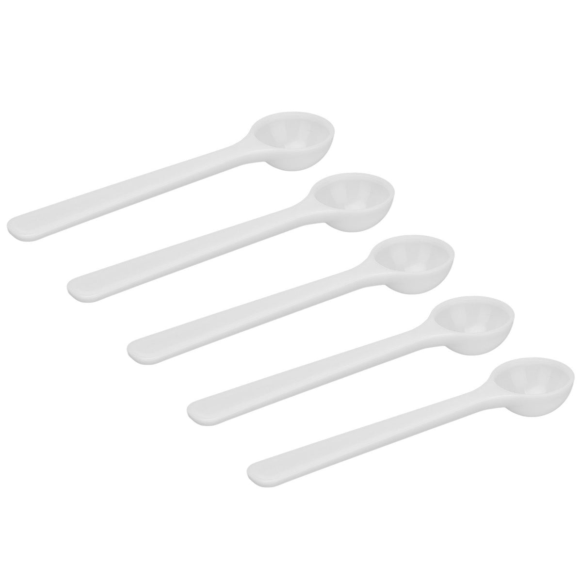 100Pcs Plastic Fertilizer Spoon 2ml/1g High Temperature Resistance Measuring Spoon for Gardening
