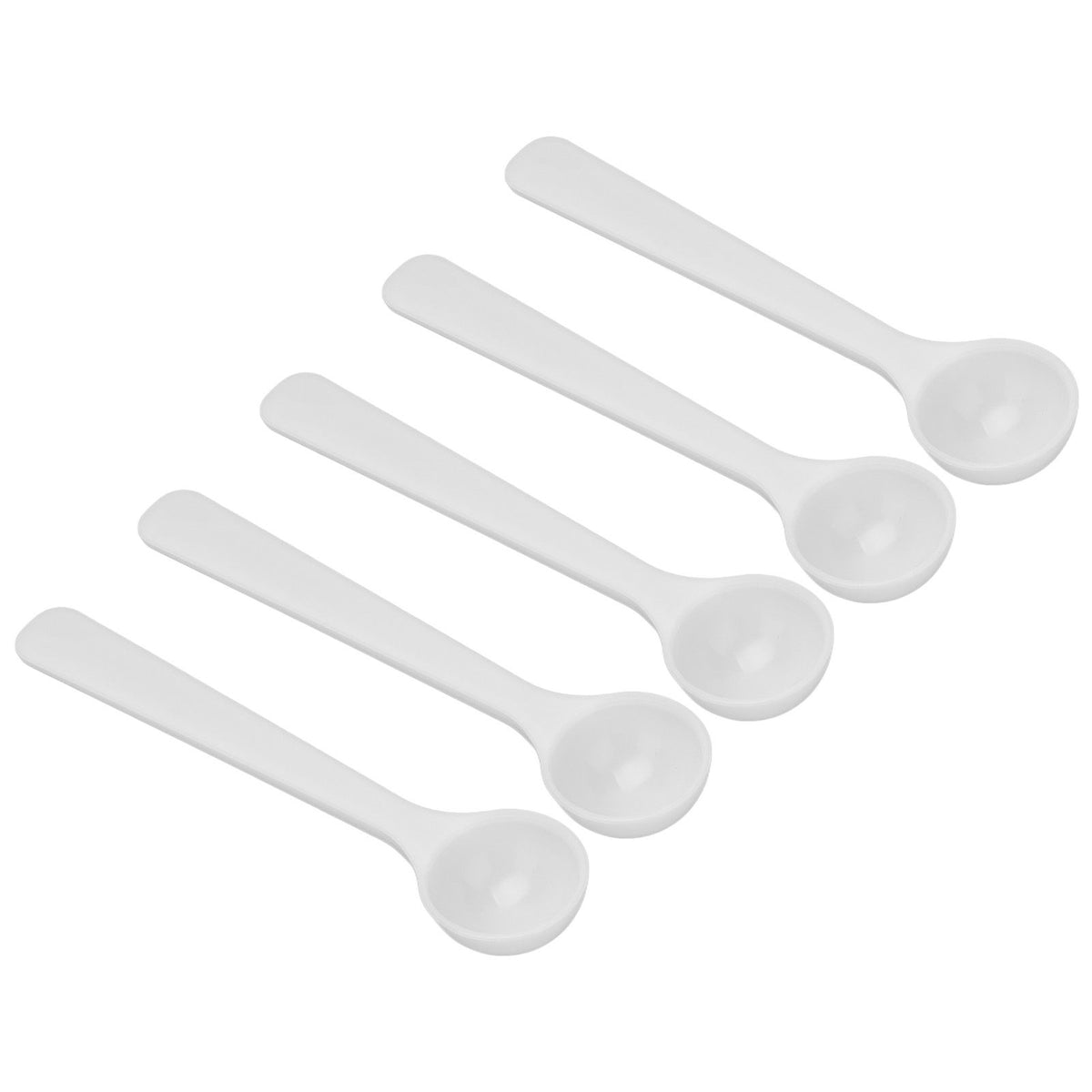 100Pcs Plastic Fertilizer Spoon 2ml/1g High Temperature Resistance Measuring Spoon for Gardening