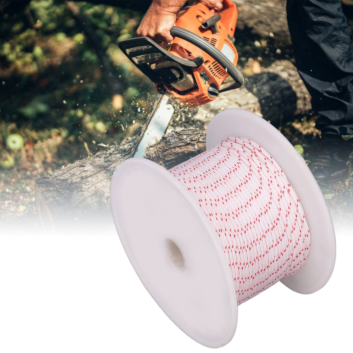 Nylon Rope Chain Saw Start Wear Resistant Strong Nylon Cutter Rope for Lawn Mower Engine2.8mm