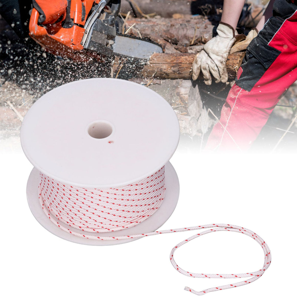 Nylon Rope Chain Saw Start Wear Resistant Strong Nylon Cutter Rope for Lawn Mower Engine3.5mm