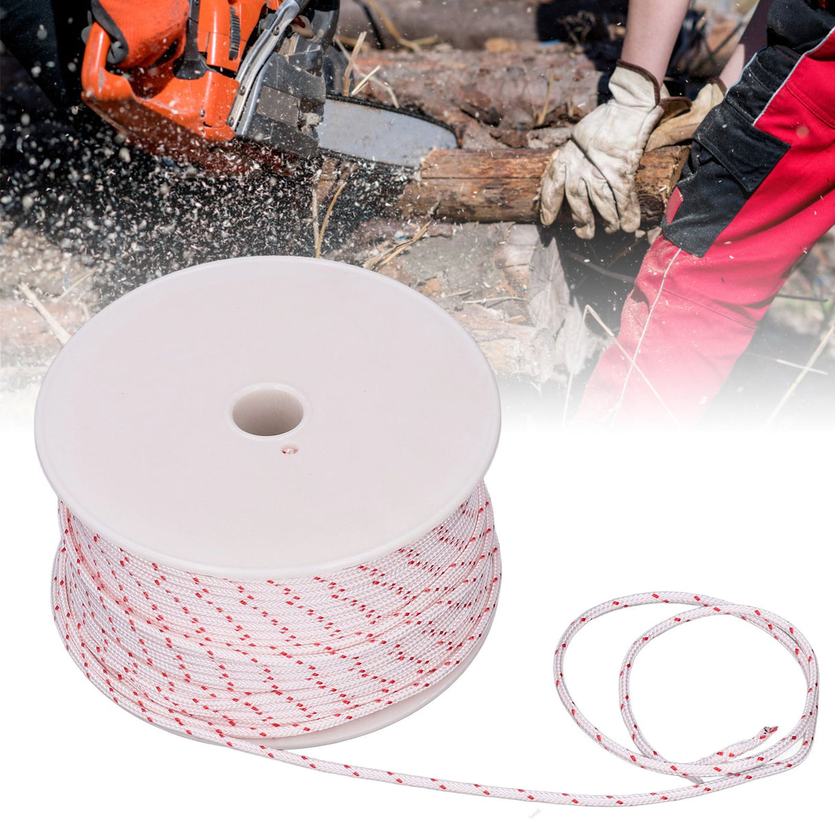 Nylon Rope Chain Saw Start Wear Resistant Strong Nylon Cutter Rope for Lawn Mower Engine4mm
