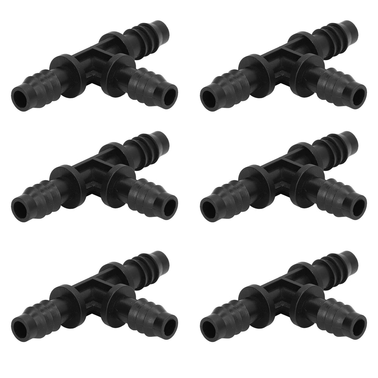 40pcs Irrigation Fitting Drip Irrigation Barbed Connector 8/12mm Tube Tee for Garden Lawn