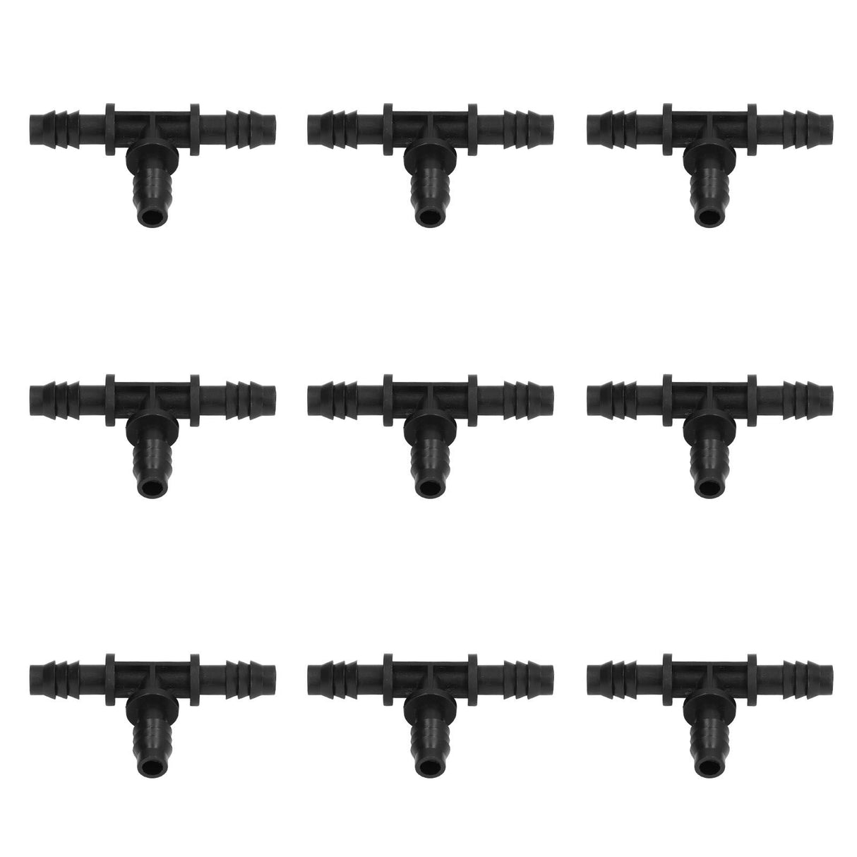 40pcs Irrigation Fitting Drip Irrigation Barbed Connector 8/12mm Tube Tee for Garden Lawn