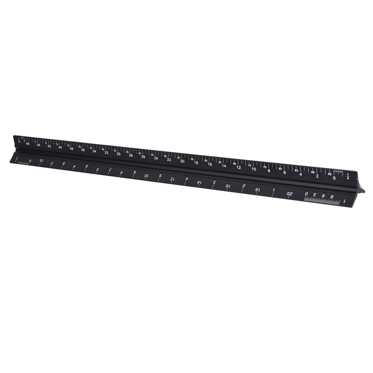Triangular Ruler Aluminum Alloy Material Clear Reading Engraved Marking Durable Wearable Measuring Tools for DrawingSmall Scale Ruler