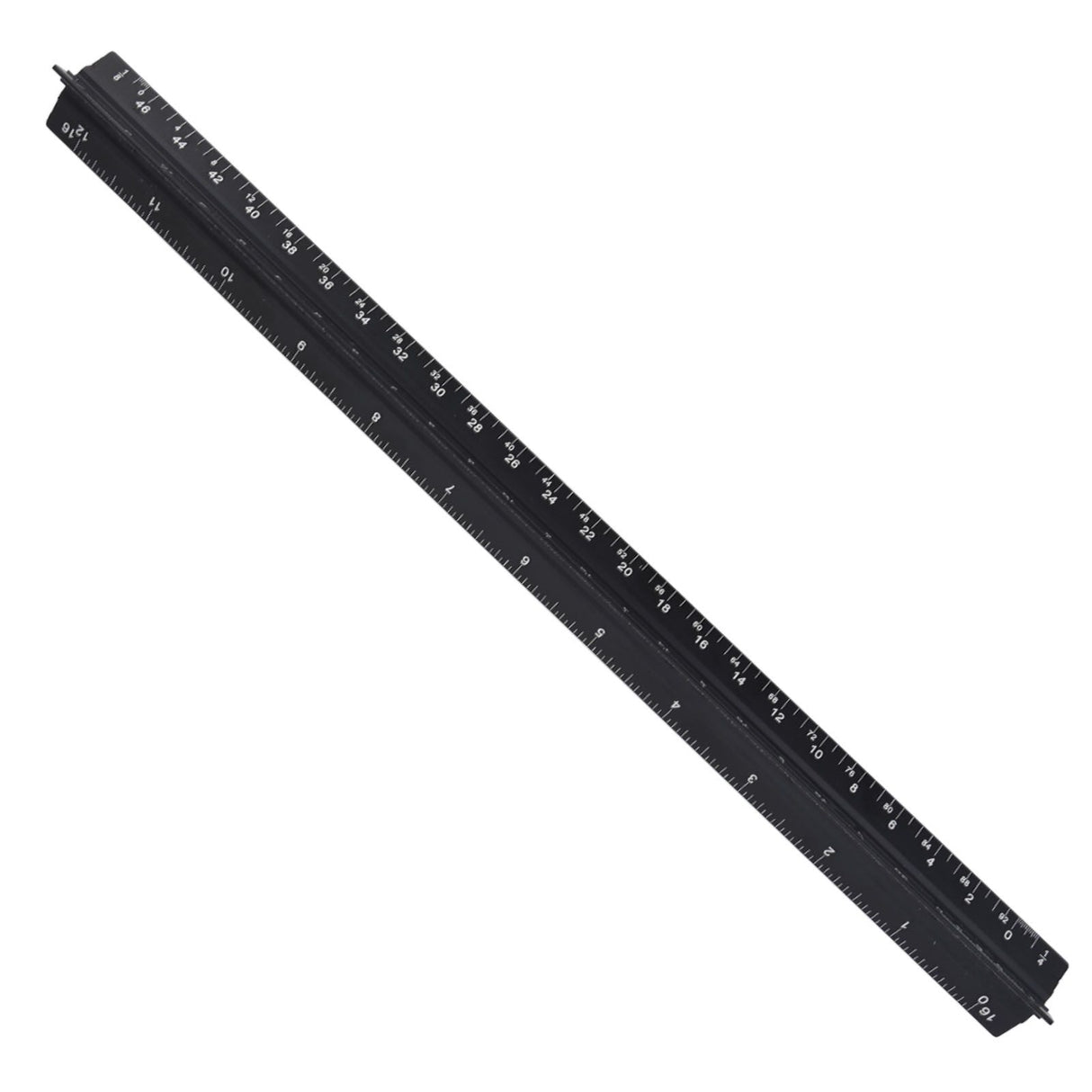 Triangular Ruler Aluminum Alloy Material Clear Reading Engraved Marking Durable Wearable Measuring Tools for DrawingSmall Scale Ruler