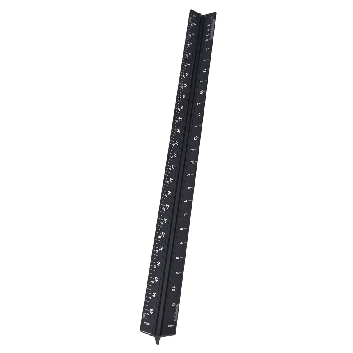 Triangular Ruler Aluminum Alloy Material Clear Reading Engraved Marking Durable Wearable Measuring Tools for DrawingSmall Scale Ruler