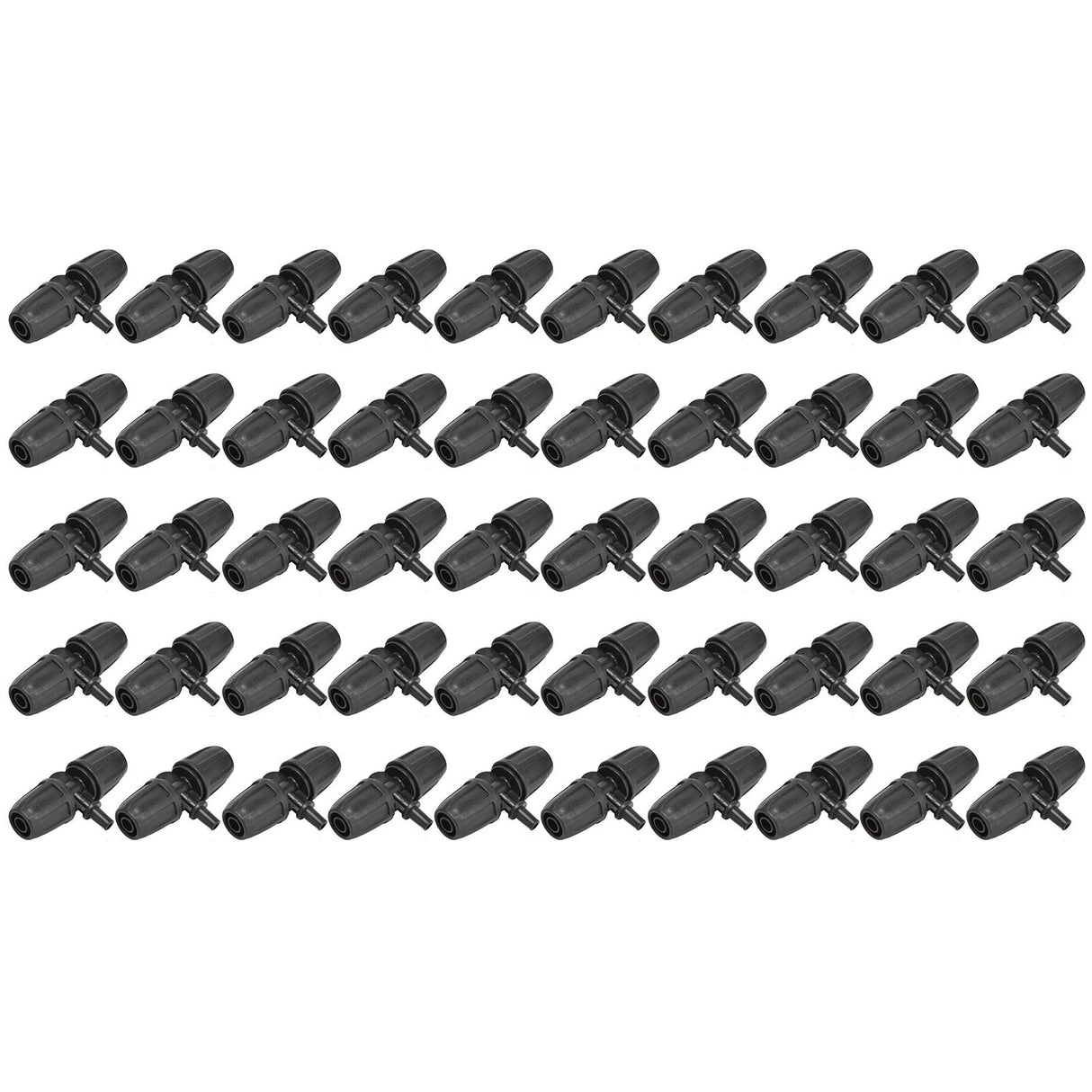 50pcs 8/12mm Hose Tee Fitting Tube Tee Connector Accessory for Garden Drip Irrigation Watering System