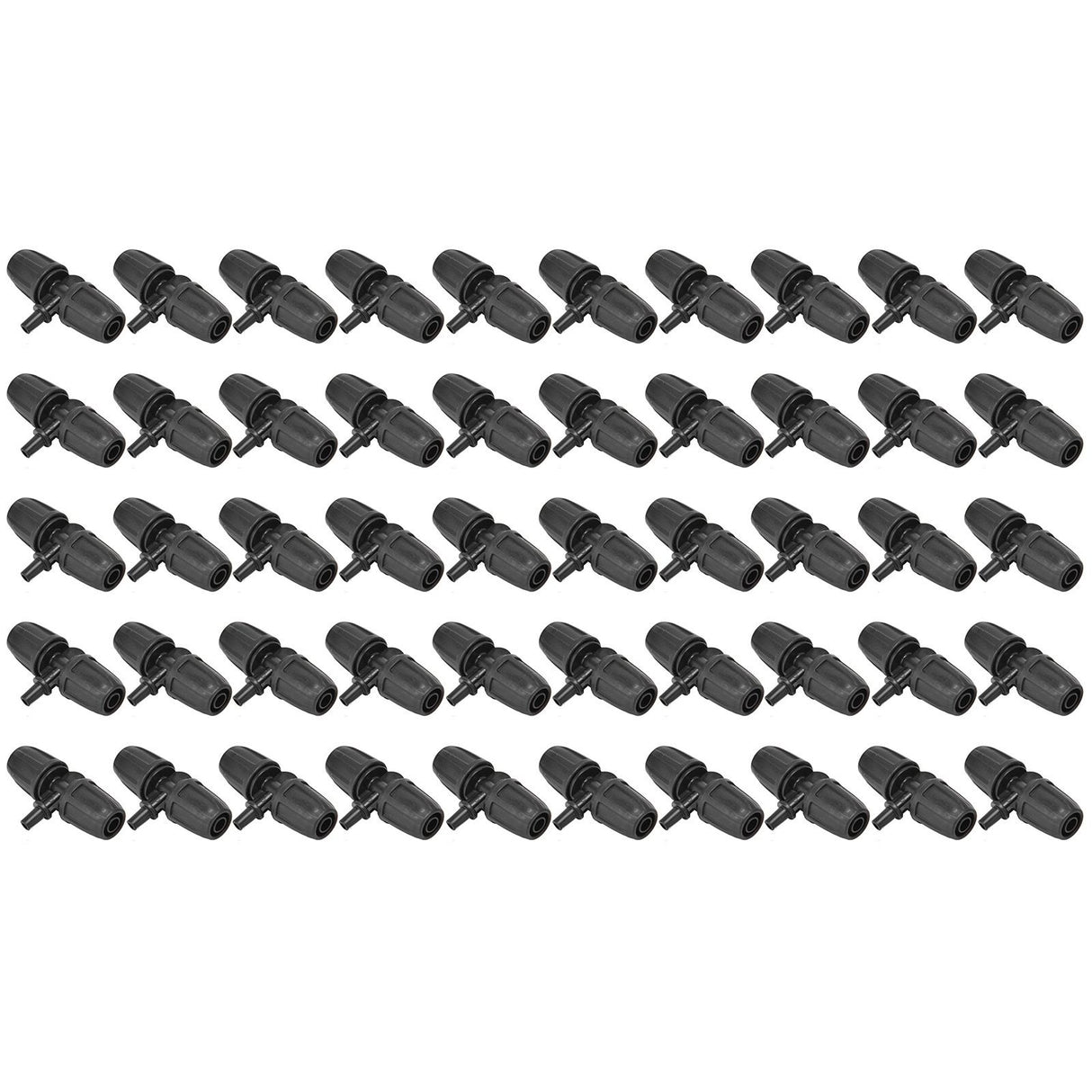50pcs 8/12mm Hose Tee Fitting Tube Tee Connector Accessory for Garden Drip Irrigation Watering System