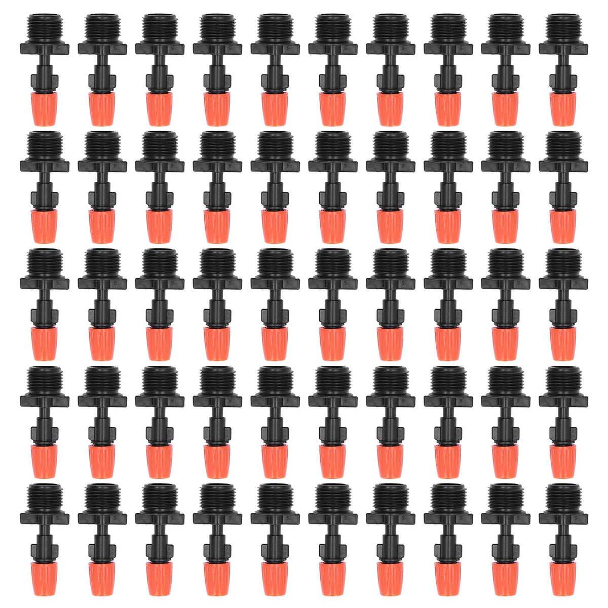 50pcs G1/2 Male Thread Misting Spray Nozzle Adjustable Water Spray Head Atomizing Nozzle for Garden Irrigation